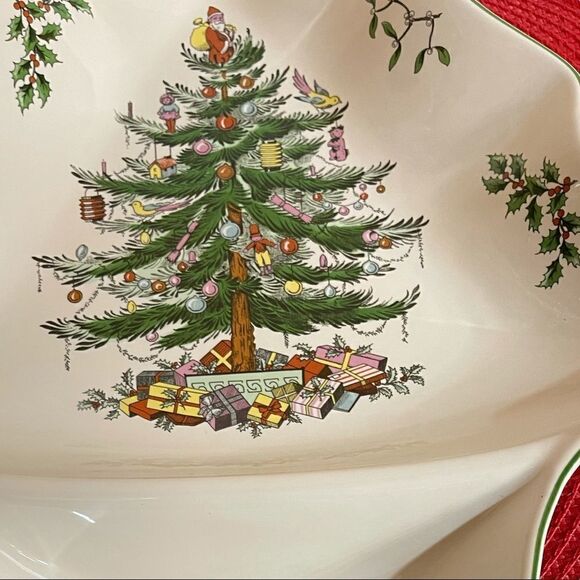 Spode Christmas Tree - Tree Dip Dish S3324-A20 NWT - Picture 3 of 9